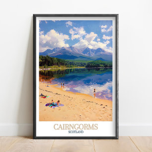 Cairngorms Poster- Loch Morlich Art- Aviemore Scot Poster