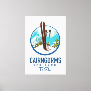 Cairngorms scotland logo canvas print