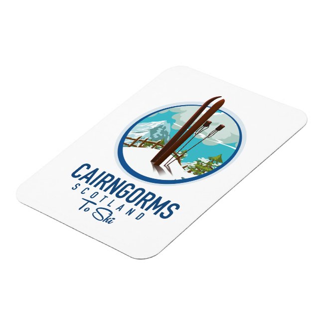 Cairngorms scotland logo magnet (Left Side)