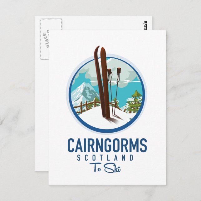 Cairngorms scotland logo postcard (Front/Back)