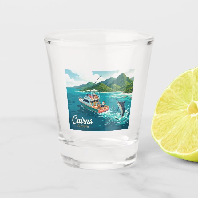 Cairns Australia Shot Glass (Front)