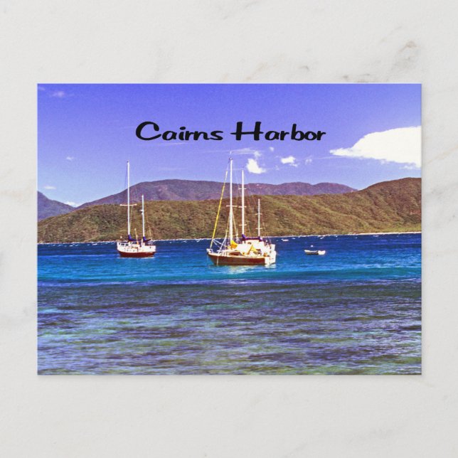 Cairns Harbour Queensland Australia Postcard (Front)
