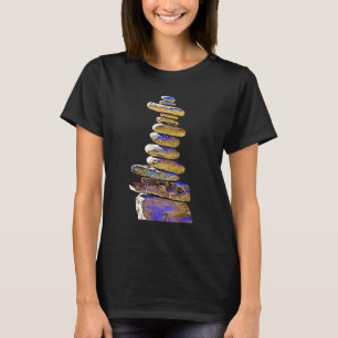 Cairns Stone Rock Stacking An Ahu Man Made Pile Of T-Shirt