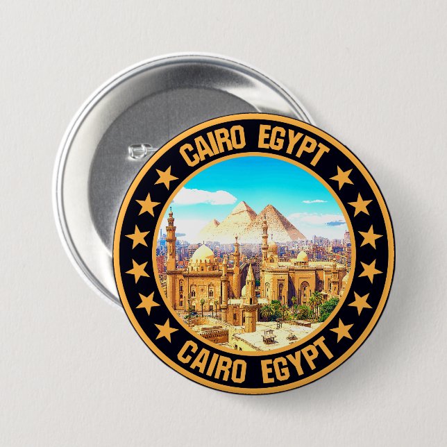 Cairo                                              7.5 cm round badge (Front & Back)
