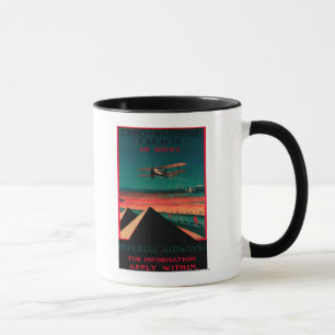 Cairo - Bagdad - Karachi Air Vintage Poster Mug