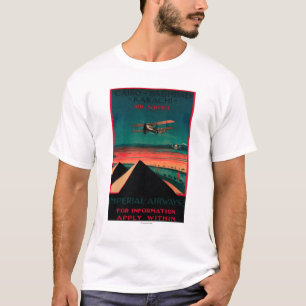Cairo - Bagdad - Karachi Air Vintage Poster T-Shirt