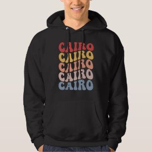 Cairo City Groovy Retro Hoodie