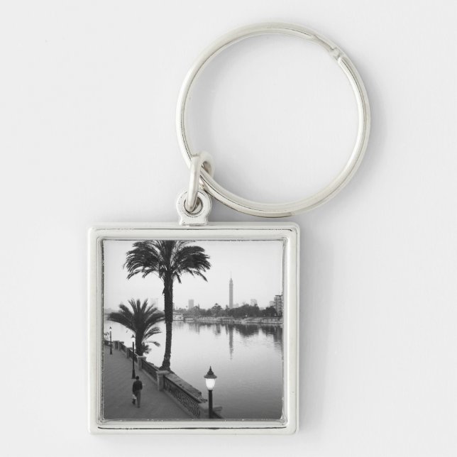 Cairo Egypt, Along the Nile River Key Ring (Front)