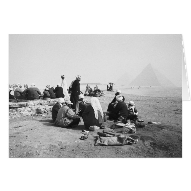 Cairo Egypt, Camel Jockeys Giza Pyramids (NR) 2 (Front Horizontal)
