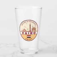 Cairo Egypt City Skyline Emblem