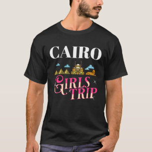 Cairo Egypt City Trip Skyline Map Travel T-Shirt