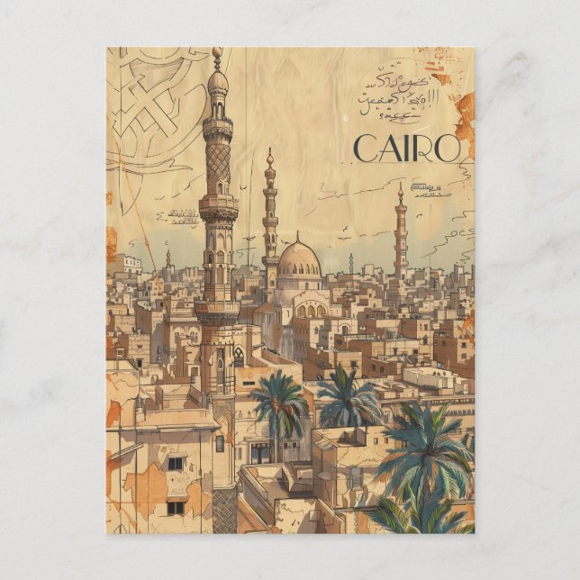 Cairo Egypt Postcard (Front)