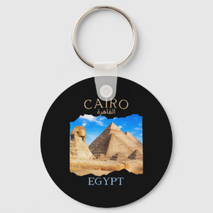 Cairo Egypt Pyramids cairo' In Arabic Egyptian Vac Key Ring