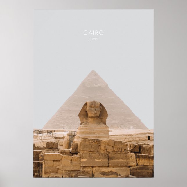 Cairo, Egypt Travel Artwork Poster (Front)
