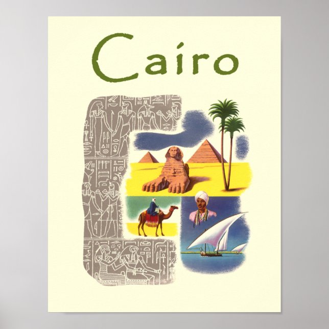 Cairo, Egypt travel poster (Front)