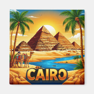 🧲 Cairo Egypt Trip Reminder For Travel Lovers 🧲 Magnet