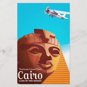 Cairo Egypt Vintage style travel poster Stationery