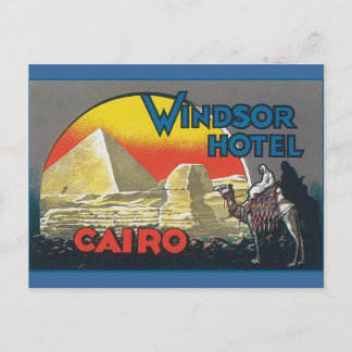Cairo Egypt Vintage Travel Postcard