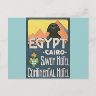 Cairo Egypt - Vintage travel poster art Postcard