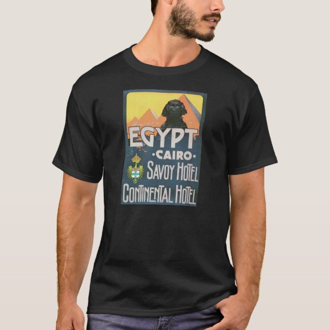 Cairo Egypt - Vintage travel poster art T-Shirt (Front)