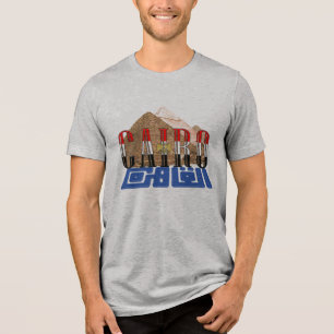 Cairo Egyptian Pyramids Tri-Blend Shirt