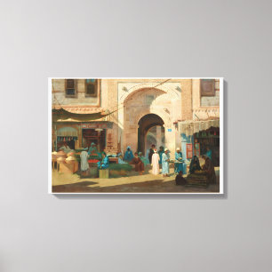 Cairo Marketplace Nicola Forcella Fine Art Canvas Print