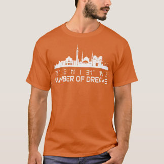 Cairo Skyline Gps Coordinates Egypt T-Shirt