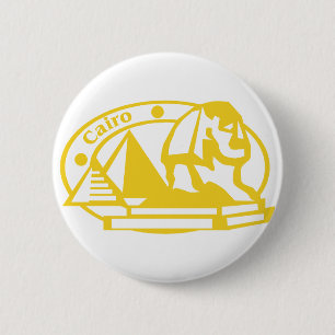 Cairo Stamp 6 Cm Round Badge