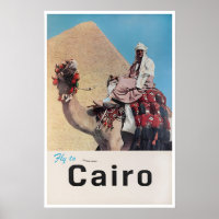 Cairo Travel Poster Egyptian Art Egypt Print