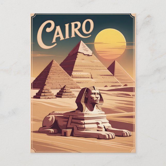 Cairo Vintage Postcard (Front)