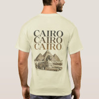 Cairo Vintage Pyramid & Sphinx Graphic T-ShT-Shirt