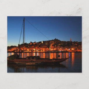 Cais da Ribeira of Oporto, Portugal Postcard