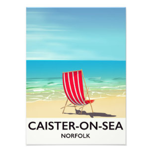 Caister-on-Sea Seaside travel poster