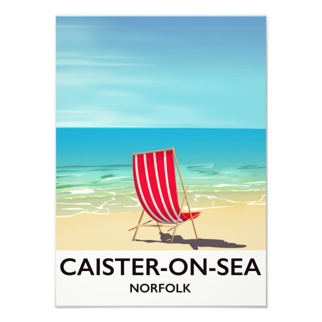 Caister-on-Sea Seaside travel poster (Front)