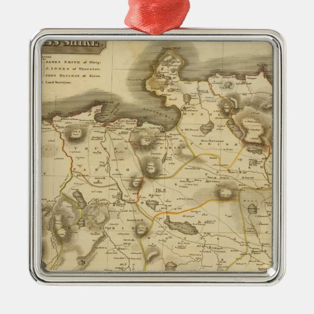 Caithness Shire Metal Tree Decoration (Front)