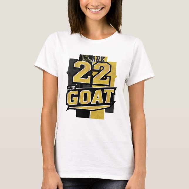 Caitlin Clark GOAT University of Iowa T-Shirt (Front)