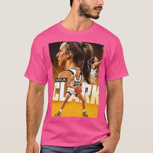 Caitlin Clark Poster Graphic T-Shirt (Front)