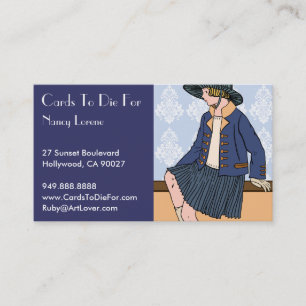 Caitlin in Blue - Business Cards