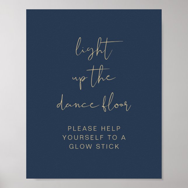 CAITLIN Navy Light Up The Dance Floor Glow Stick Poster (Front)