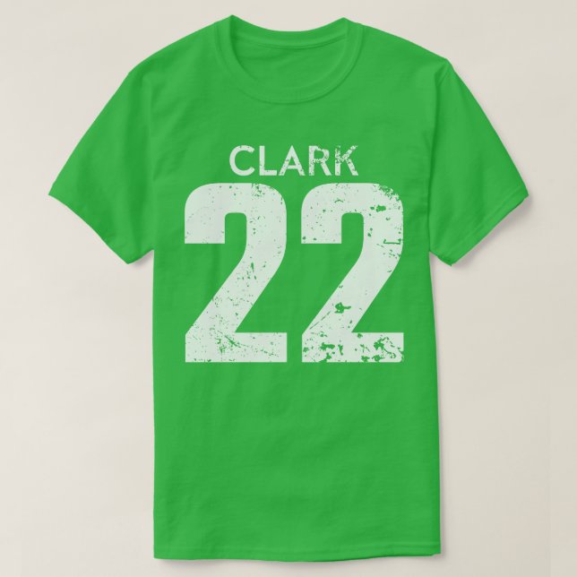 Caitlin White Distressed Jersey Number 22 TShirt (Design Front)