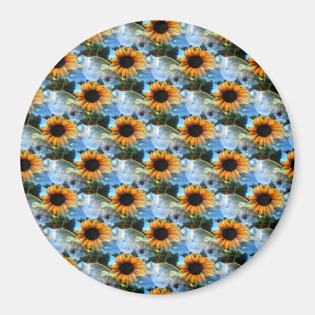 Caitlin's Sunflowers... Magnet (Front)