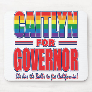 Caitlyn-for-GOV-Gay-Pride-Balls- Mouse Pad