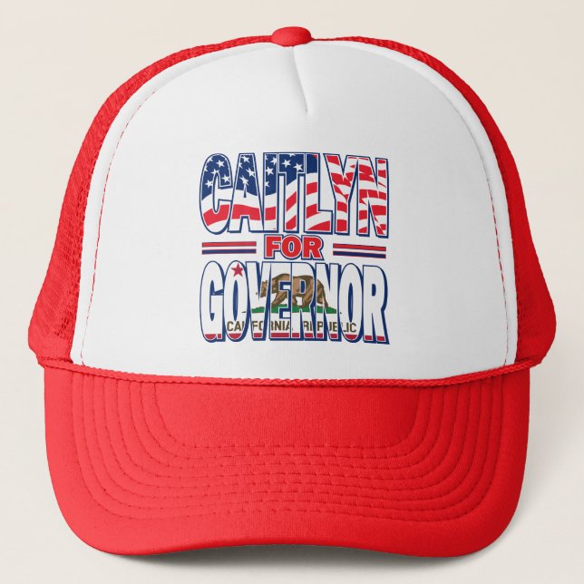 Caitlyn-for-GOV Trucker Hat (Front)