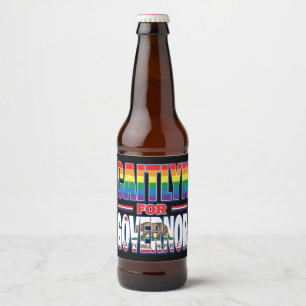 Caitlyn Jenner for Governor Beer Bottle Label
