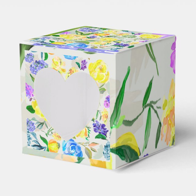 Caja de flores favour box (Front Side)