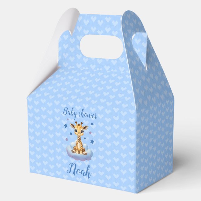 Caja de regalo customizable baby giraffe favour box (Front)