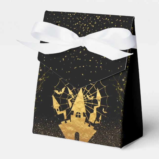 Caja de regalo negra para Halloween Favour Box (Front Side)