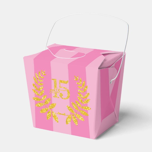 Caja  para recuerdo de 15 años favour box (Front Side)