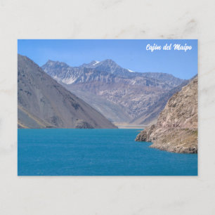 Cajón del Maipo, Embalse El Yeso, Chile Postcard