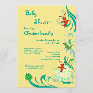 Cajun Baby Shower Gender Neutral Invitation